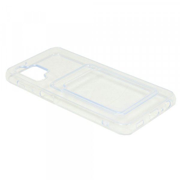 Wholesale Slim TPU Soft Card Slot Holder Sleeve Case Cover for Samsung Galaxy A32 5G (Clear)